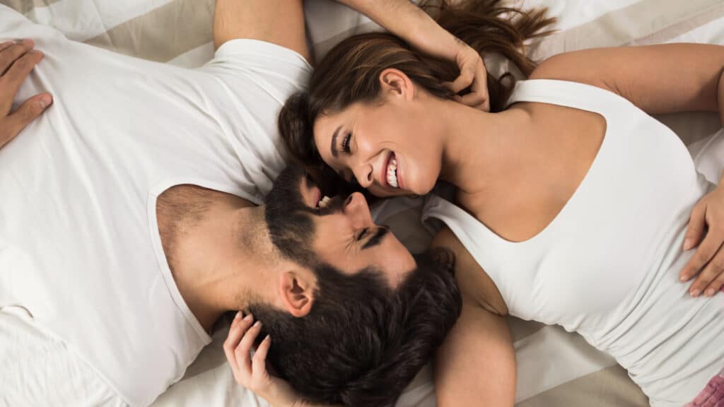 happy couple in love