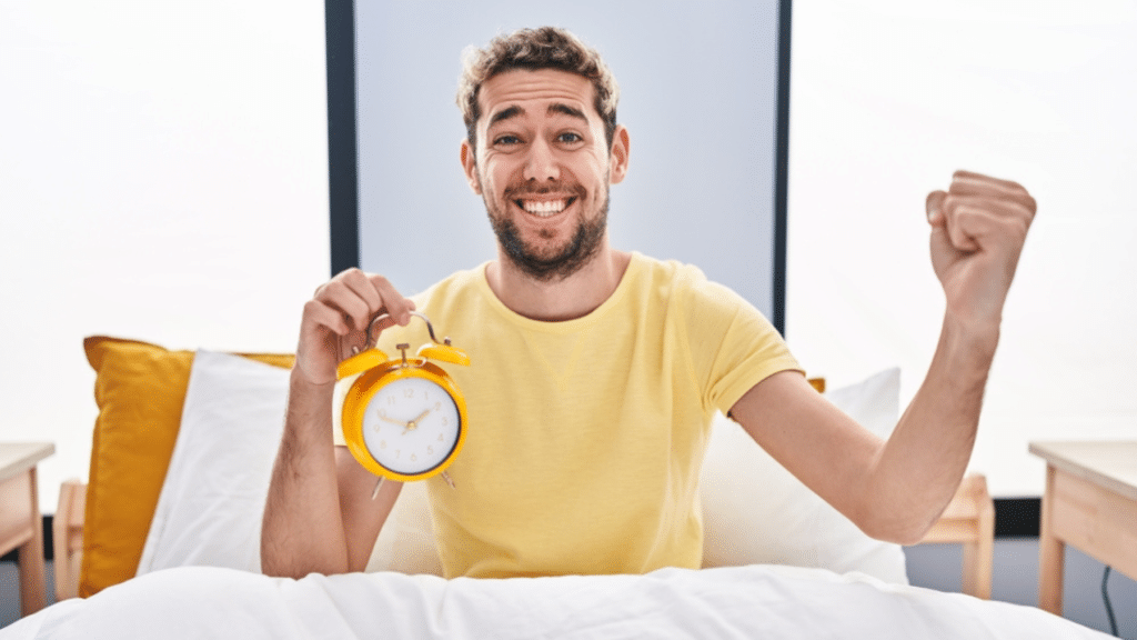 happy extra hours sleep alarm