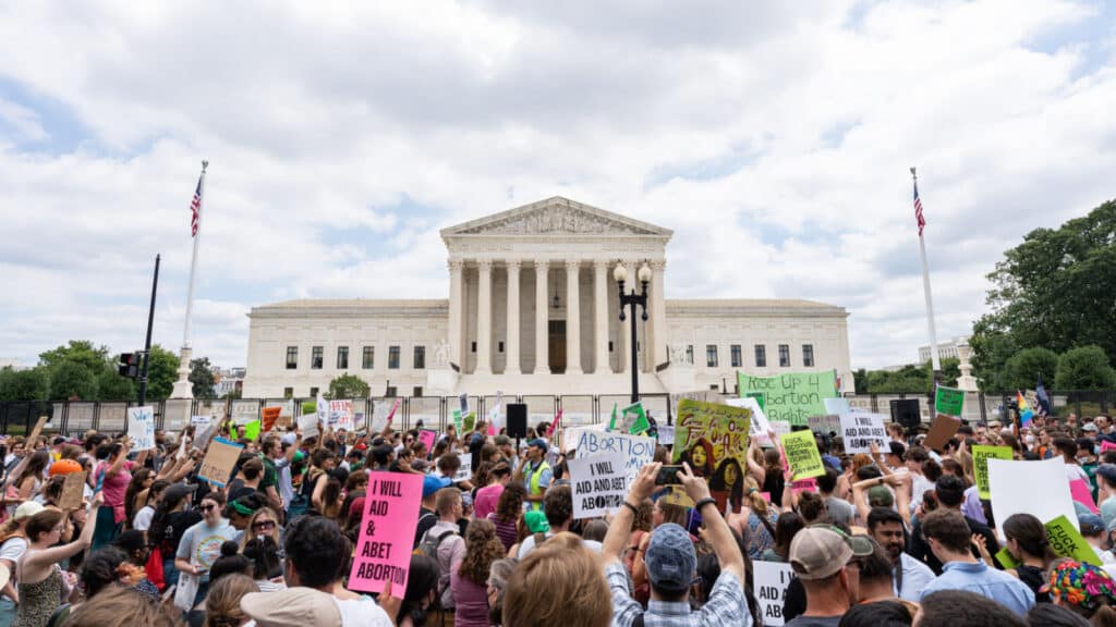 Roe vs. Wade pro-choice protest