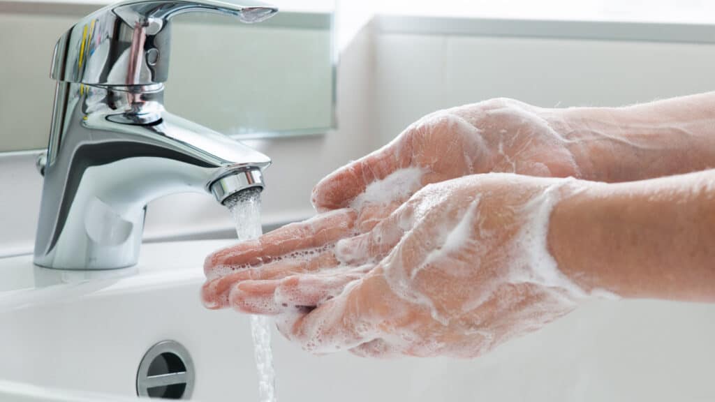 washing hands handwashing