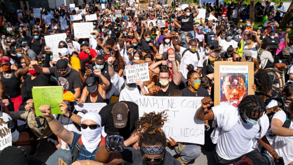 George Floyd protest Miami Black lives matter
