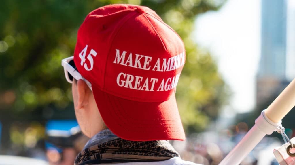 MAGA red Trump hats