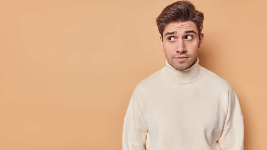 curious man reaction