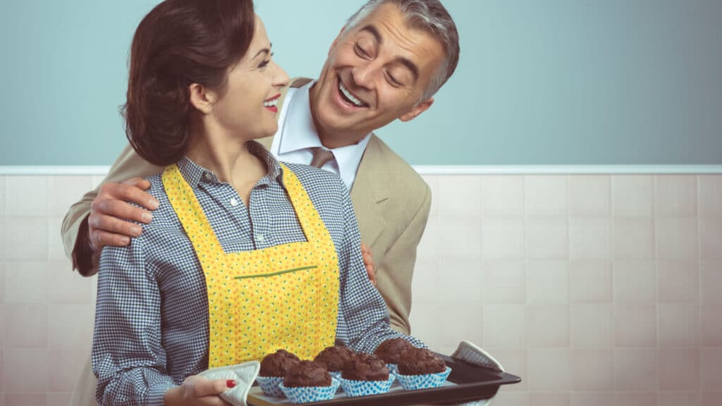 vintage 1950s housewife concept